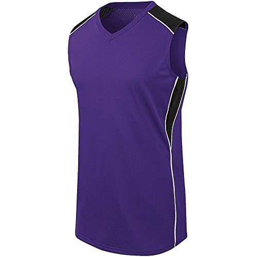 High Five Girls Dynamite Jersey,Purple/Black/White,Medium
