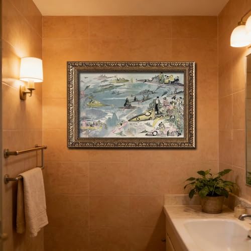 Toile Albert Robida Le Départ de l'Opéra pour décorer un salon rétro