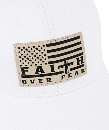 Gorra Faith Over Fear blanca unisex talla única miniatura 4