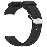 Compatible with Umidigi Uwatch 3 Bands Replacement Soft Silicone Strap Sweat-Resistant Sport Wristband for Umidigi Uwatch 3/Uwatch GT/UFit Fitness Tracker (Black)