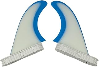 MINUSE Surf Fins 2 G5i Size Surfboard Fins Twin Fins Blue Color Double Tabs 2 Fiberglass Fins For Surfing Surf Accessories Surfboard
