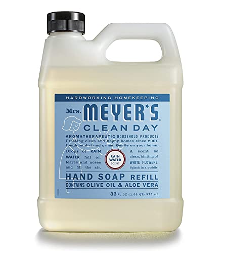 Image of Mrs. MEYER'S Liquid Hand Soap New Everyday 6 Scent Variety Pack Refills, 1 Rainwater, 1 Oat Blossom, 1 Plumberry, 1 basil, 1 lavender, 1 Lemon Verbena, 1 CT