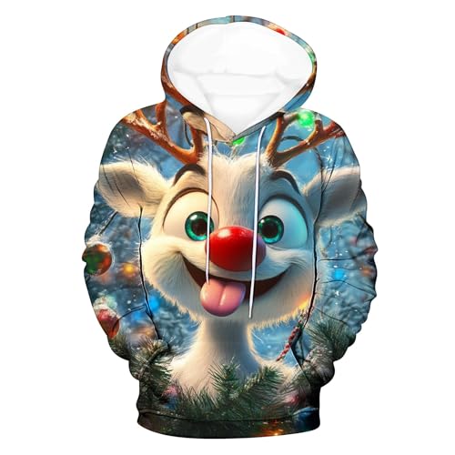 Weihnachts Hoodie Herren, Hässliche Weihnachten Sweatshirt...