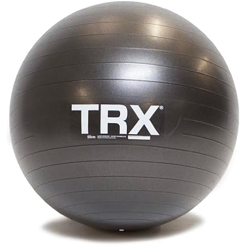 TRX Training Stability Ball, Balance Ball for Exercise, Workout Ball for Improving Posture and Core Strength, Yoga Ball for Gym, (55 cm) Cover