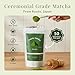 Matcha Sunday Ceremonial Grade Matcha - Kyoto, Japan - Finely Ground Green Tea Powder - Vibrant Green (50g/ 1.75oz)