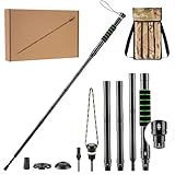 Waisul Tactical Survival Hiking Stick - Collapsible Retractable Walking Staff, Outdoor Multitool Tactical Gear, Trekking Poles for Hiking, Camping Birthday Gifts for Men Dad Husband