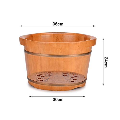 Balde de madera para spa de pies con masaje y baño miniatura 6