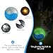 QKURT 4 Stück Glow Ball, Glow In The Dark Hundeball, Leuchtende Gummi-Hundebälle mit hoher Sprungkraft, Interaktive Hund Ball, Hundeball Spielzeug leuchtet im Dunklen