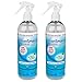 CleanSmart Disinfectant Spray Mist Kills 99.9% of Viruses, Bacteria, Germs, Mold, Fungus. Leaves No Chemical Residue! 16oz. 2Pk. Great to Clean and Sanitize CPAP Masks, Parts & Air Dry.