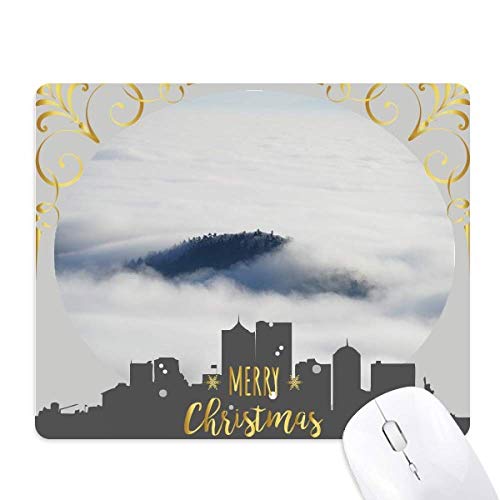 Nuit de noël tapis de souris forêt de nuages idée cadeau sky mountain