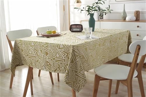 Nappe rectangulaire jacquard haut de gamme en polyester à motif géométrique - 3