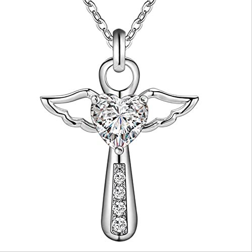 Collier croix en argent 925 et zircon violet, un bijou de mariage raffiné