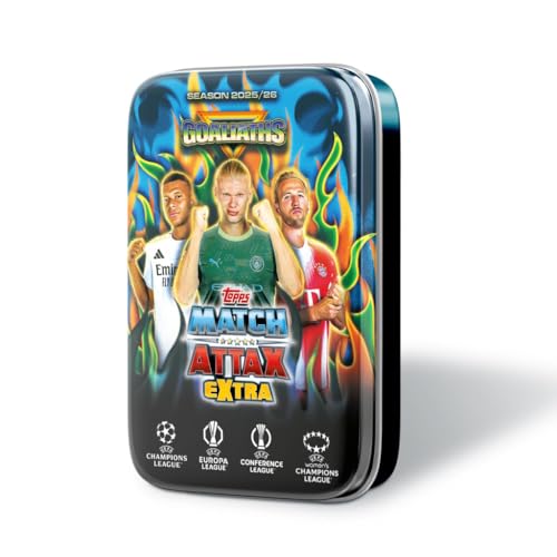 Miniatura 3 de Topps Ucc Match Attax Extra 2026 - Mega Tin - Goliaths - Contiene 48 Cartas, Incluidas 3 Cartas Goliaths Le.