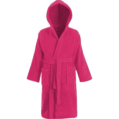 Adore Home Kid's 100% Cotton Terry Towelling Hooded Shawl Collar Bathrobe .1 Cover