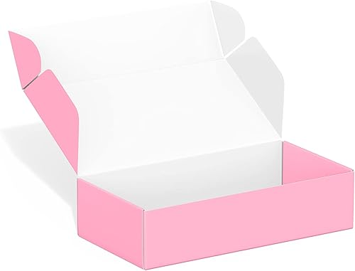 Vista 65 de Paquete de 25 cajas de envío de 4 x 4 x 2 pulgadas, cajas de regalo de San Valentín para el día de la madre, cajas de cartón corrugado, cajas de Rojo