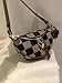 VEPONOIX Women's Checked Pattern Fanny Pack with Headphone Bag, Fashion Checkered Fanny Pack