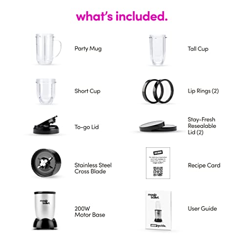 Image of Magic Bullet Blender,Small,Silver,11 Piece Set,(Pack of 2)