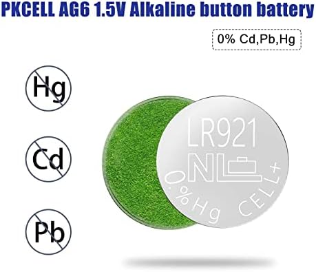 Baterie alkaliczne, 20 szt., AG6 1,5 V 32 mAh przycisk moneta bateria ogniwa do zegarka, PKCELL