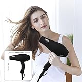 JINRI Hair Dryer, 2400W Professional Salon Hairdryer Negative Ionic Blowdryer Powerful AC Motor Quick Drying with 2 Speed 3 Heat, with Diffuser & Concentrator & Comb for Salon Hairstyles - Image 7