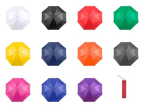 Genérico Lot de 10 parapluies pliables bon marché pour mariage, fête, événement, célébrations, Mediana