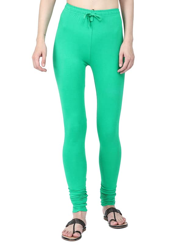 Image of Robinbosky Cotton Churidhar Leggings for Women - Stylish, Stretchable & Flattering Fit for All-Day Comfort