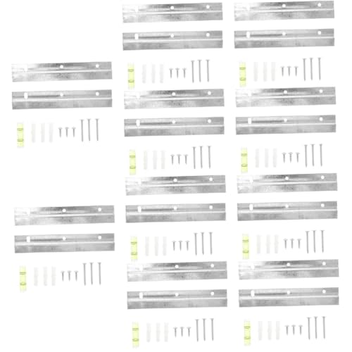 Image of DOITOOL 10sets French Cleat Hanger Kit Interlocking Hardware for Picture Frames Mirrors Artwork Easy to Install Metal Brackets for Home Office Decor