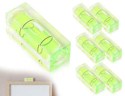 Lhbwhiz 6 Stück Quadratische Wasserwaage,Hochpräzise Mini-Wasserwaage,Qualität Kleine Horizontale Bubble Spirit Level,für Kamerakopf und Präzisionsinstrumente(15 * 15 * 40mm)