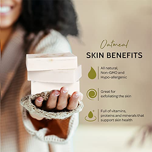 Pifito Oatmeal Melt And Pour Soap Base (2 Lb) │ Premium 100% Natural Glycerin Soap Base │ Luxurious Soap Making Supplies #TOP3