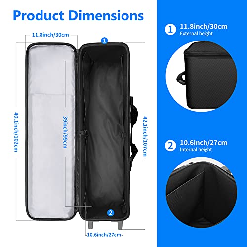 Neewer Photo Studio Equipment Case Rolling Bag 40.1X11.8X11.8 Inches/102X30X30Cm Trolley Carrying Case For Light Stand, Tripod, Light, Umbrella, Etc #TOP1