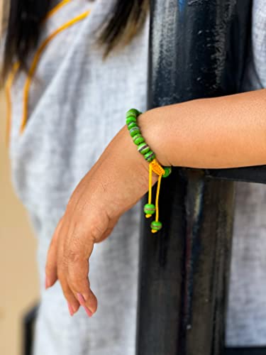 Image of Handmade Tibetan Medicine Wrist Mala Bracelet - Buddhist Meditation Prayer Beads Healing Mala