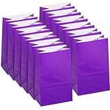 Fun Express ミニ パープル ペーパートリートバッグ (2ダース) - まとめ買い