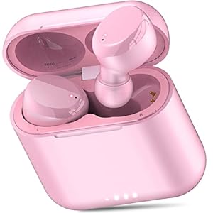 TOZO T6 True Draadloze Oordopjes Bluetooth Hoofdtelefoon Touch Control met Draadloze Opladen IPX8 Waterdichte Stereo Oortelefoon in Ear Headset Premium Diepe Bas Rose Gold