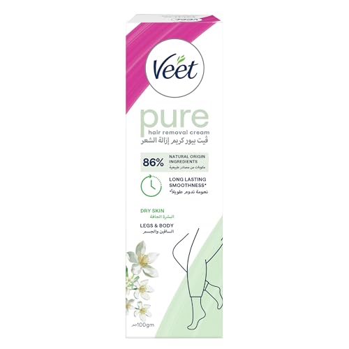 Veet Silky Fresh Hair Removal Cream Body & Legs for Dry Skin Nourishing Shea Butter & Lily Fragrance 100g