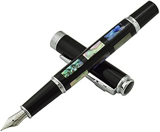 Jinhao 8802 Fountain Pen Fine Nib Deep Sea Bright Pearl Shell with Pen