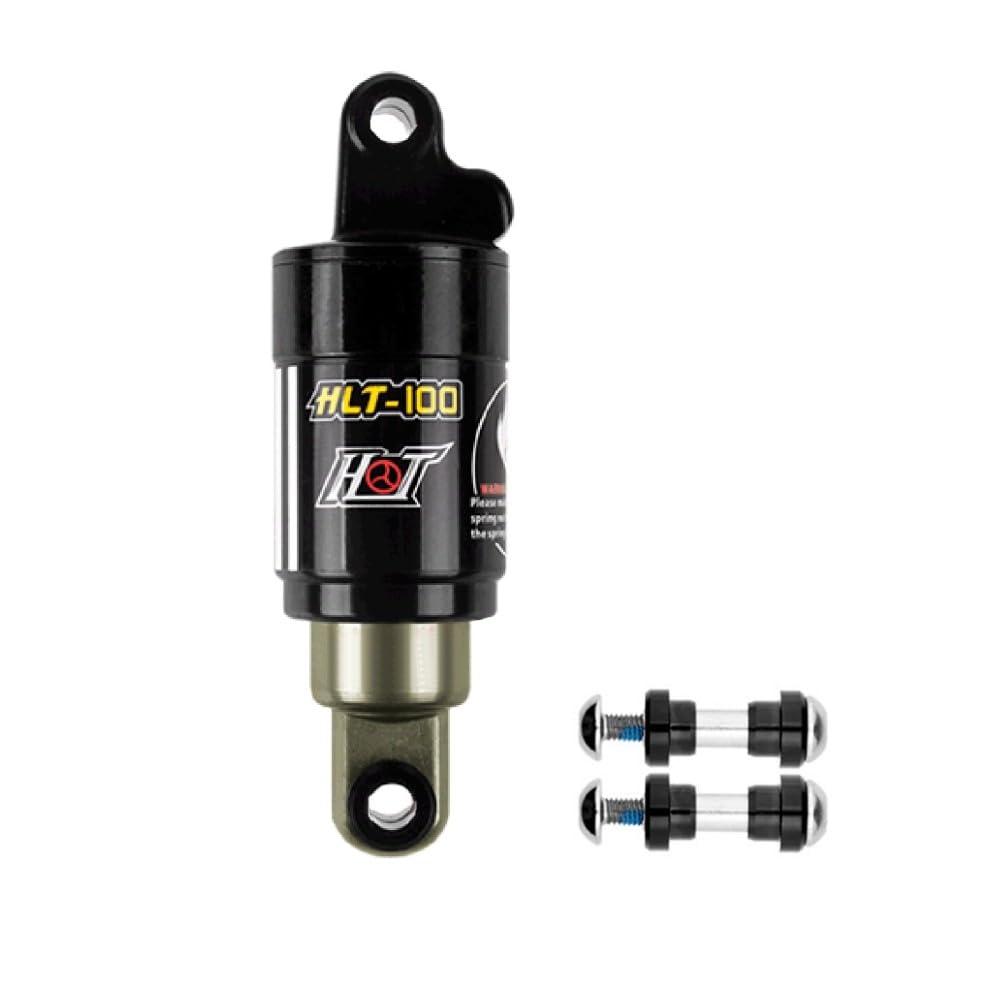 Amortiguador de choque de bicicleta, amortiguador hidráulico con tornillos de buje Muelle de bicicleta Amortiguador trasero para bicicletas de montaña de carretera de 125 mm/150 mm/165 mm/185 mm