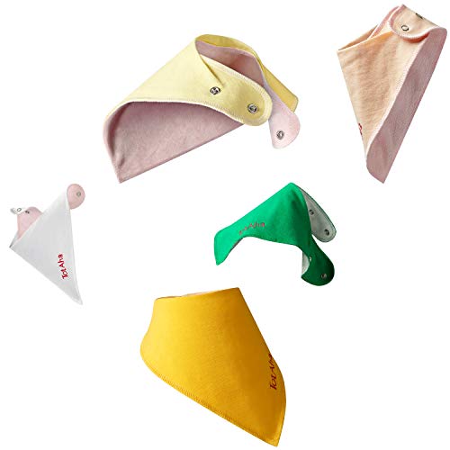 Baby Bibs for Sensitive Skin, TotAha Superior Bandana Style Bib 5 Pack, Organic Cotton & Ultra-Soft Bamboo Fabric, Adjustable Neck Sizes, Ideal for Drooling/Feeding Baby Stuff Boy Girl Shower Gifts Baby Bibs for Sensitive Skin, TotAha Superior Bandana Style Bib 5 Pack, Organic Cotton & Ultra-Soft Bamboo Fabric, Adjustable Neck Sizes, Ideal for Drooling/Feeding Baby Stuff Boy Girl Shower Gifts