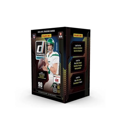 2024 Panini Donruss NFL Football Trading Cards Blaster Box – 90 Cards – Look for Downtown Inserts & Rated Rookies – Sealed Retail Box