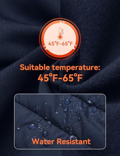 baleaf Women's Running Winter Jacket with Hood Warm Lightweight Insulated Hybrid Jackets Puffer Zip Pockets Hiking Skiing3