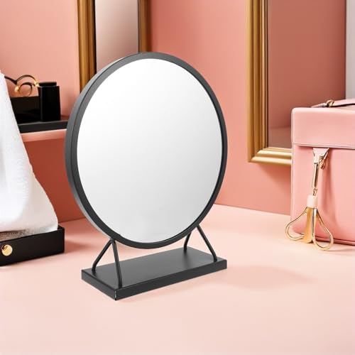 Miroir de coiffeuse noir pour maquillage de bureau
