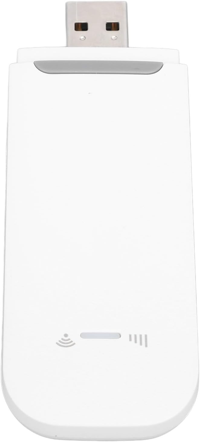 Drfeify 4G LTE USB Portable WiFi Router Fast and Stable for 10 Users, SIM Card Slot Internet Sharing for Cell Phones, Tablets, Laptops, Smart TVs (White)