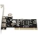 JMT PCI Combo 1394A 4 Ports (3+1) Firewire iLink PCI Controller Card Extension Adapter PCI 6 to 4pin with IEEE 1394 Cable for Firewire Computer