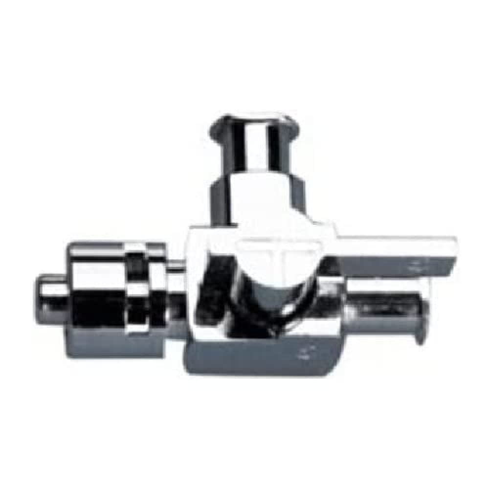 Produktbild von NeoLab Metall-Dreiwegehahn Mit Luer-Lock – 2x Weiblich, 1x Männlich, Verchromt, Für Labor & Spritzen