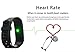 Burn-Rate Fitness Tracker Heart Rate Monitor - Smart Watches for Women Men Color Smart Watch Fit Bracelet Reloj Inteligente Band Pedometer, Waterproof, Distance bit Android & iOS