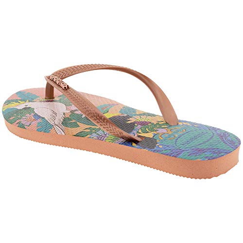 Chinelo Slim Tropical, Havaianas, Feminino, Rosa Seda, 35/36