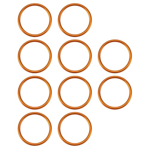 10StKrümmerdichtung 28x34x2mmHohl Kupferfarbenmetall MotorradauspuffCompatibile conSimson S51Compatibile conSchwalbe SR1