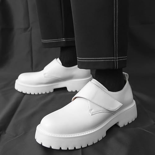 Chunky Formal Shoes Men's Loafers Fashion Platform Higher Business Casual Office Suit Shoes Classic Round Toe Party Wedding Oxfords4