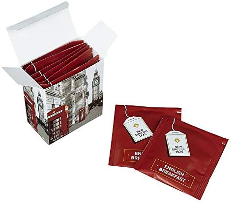 Black And White Red Telephone Box Breakfast Tea 6 Teabag Carton