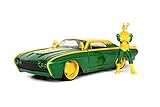 thunderbird traduction Con figura de Loki de 7 cm Jada Toys Marvel LokiFord Thunderbird 1:24 Muscle Car - Figura Decorativa