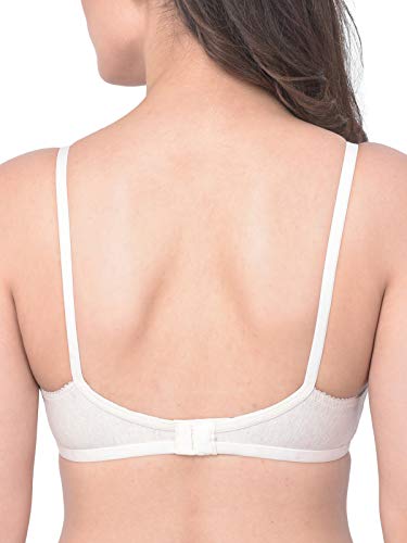 Image of Clovia Women's Cotton Non-Padded Non-Wired Full Cup Bra - Off-White