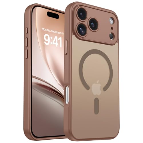 BENTOBEN for iPhone 17/18 Pro Max Case,[Upgraded Full Camera Protection] [Compatible with Magsafe] [Translucent Matte] Drop Protection Shockproof Protective Phone Cover 6.9 Inch - Desert Titanium - image 1